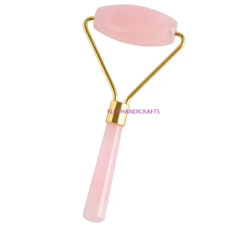 Bulk 4 Pics Set Rose Quartz Face Roller, Facial face massage ,neck , eyes , 100% natural stone -Skin care - Image 2