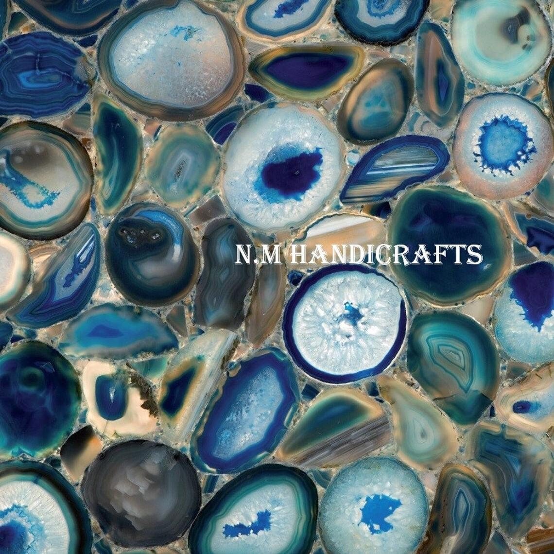 Blue Agate Stone Sink, Wash Basin, Bathroom & Kitchen Sink, Dinning Room Wash Basin, Marble Counter Top, Random Work, Bathroom Accessories - Image 2