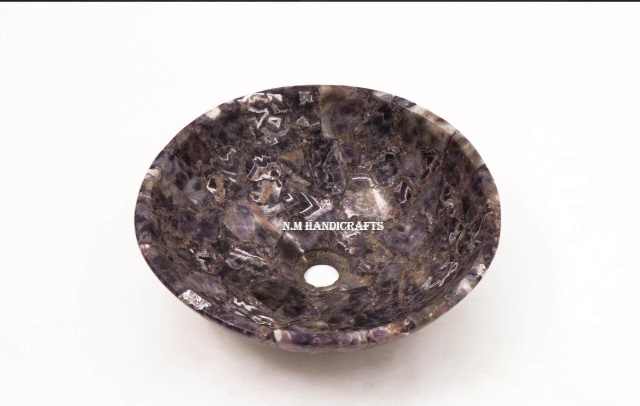 Amethyst Wash Basin, Bathroom & Kitchen Sink, Marble Sink, Dinning Room Wash Basin, Marble Counter Top, Random Work, Bathroom Accessories