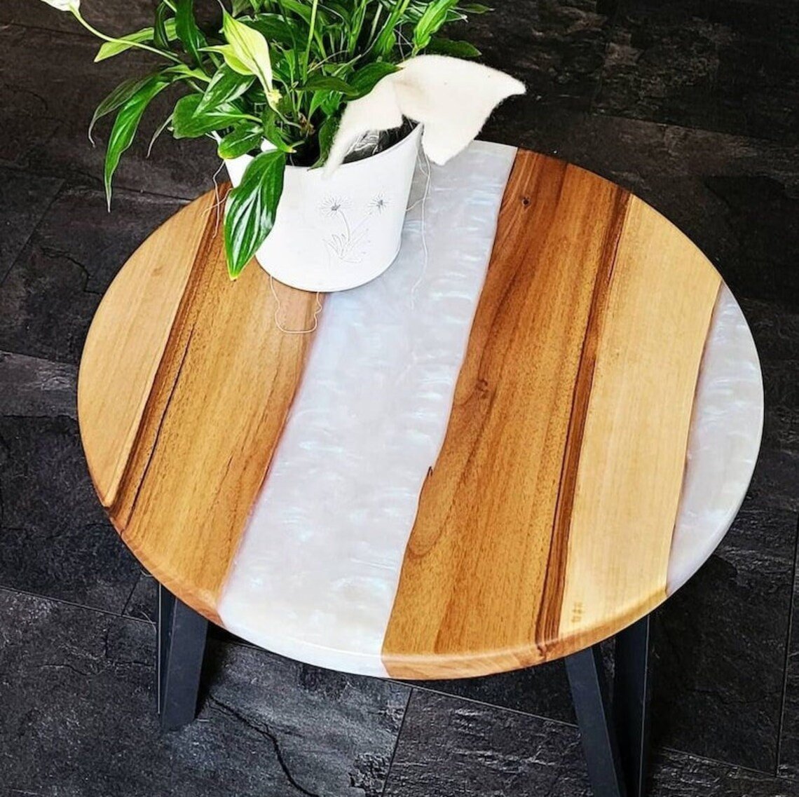 Coffee Table Top, Wood Epoxy Table, Center Table, Hallway Table, Garden Table, Home Decor, Office Decor, Wood & Epoxy Table, Handmade Art