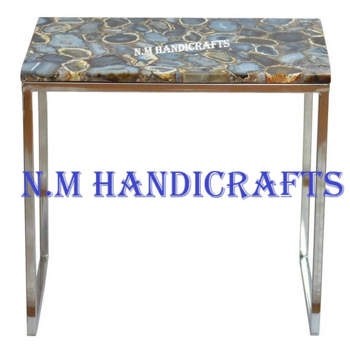 Natural Agate Stone Table Top, Agate Console Table, Agate Stone Side Table, Rectangle Agate Table, Agate Coffee Table, Agate Countertop