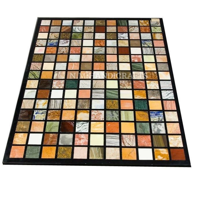 Geometric Design Dining Table Top, Marble Counter Tops, Living Room Furniture, Center Table Top, Dining Table Top, Patio Table, Coffee Table - Image 2