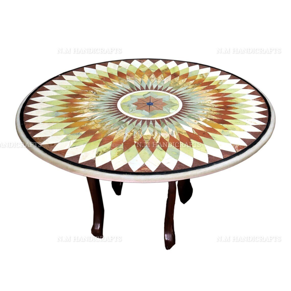 Marble Coffee Table Top, Marble Medallion Flooring, Living Room Furniture, Rangoli Table, Living Room Furniture, Center Table, Dining Table - Image 3